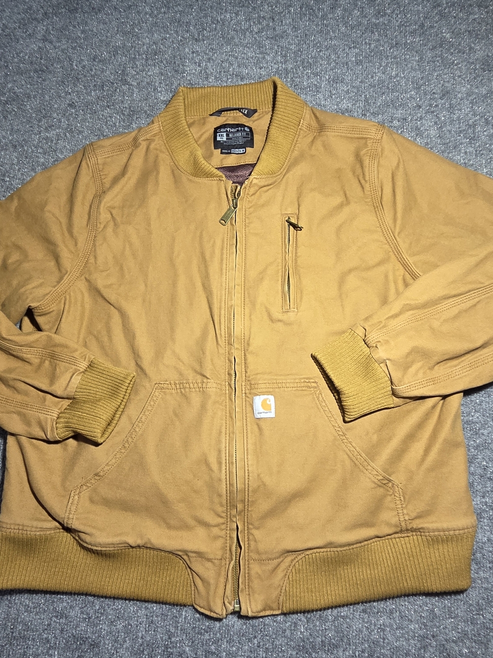 Carhartt Women's Rugged Flex Relaxed Fit Canvas Jacket - XXL (20) Brown 102524